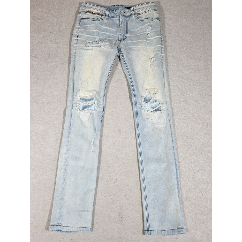 Rockstar Original Jeans Men 32x32 Natural Selection 2.0 Project Distressed Denim
